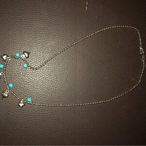 Silver hearts beaded necklace $4 when bundled)